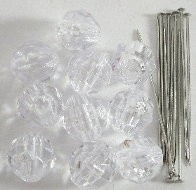 Lusikoiden korjaus helmiä 10kpl 8mm Kirkas 1